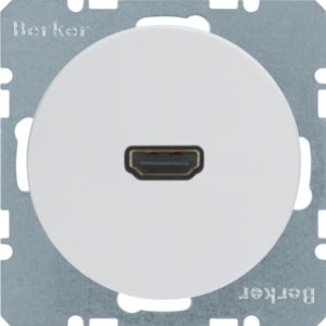 BERKER R.1/R.3 Gniazdo HDMI biały 3315422089 HAGER (3315422089)
