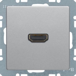 BERKER Q.x Gniazdo HDMI aluminium aksamit lakierowana 3315426084 (3315426084)