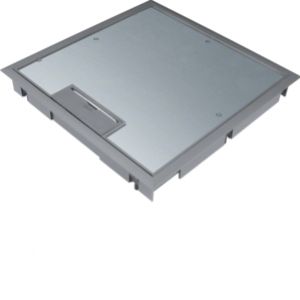 HAGER tehalit.VE-EE Pokrywa uchylna płytki montaż Q08 294X294 5mm stal szary PA KDQ08057011 (KDQ08057011)