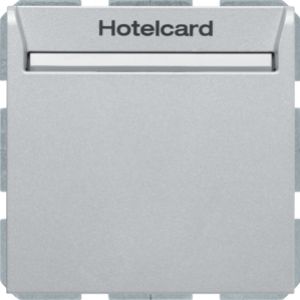 BERKER B.Kwadrat/B.7 Łącznik przekaźnikowy na kartę hotelową, aluminium mat, lakierowana 16408984 (16408984)