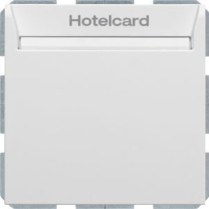 BERKER B.3/B.7 Łącznik przekaźnikowy na kartę hotelową, biały, mat 16409909 (16409909)