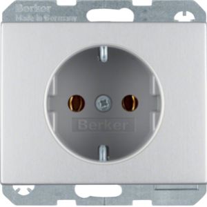 BERKER K.5 Gniazdo SCHUKO aluminium 41157003 HAGER (41157003)