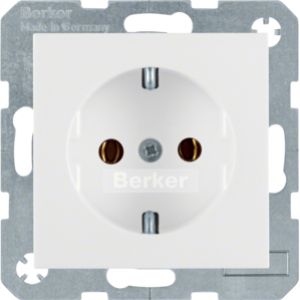 BERKER B.X/S.1 Gniazdo SCHUKO z uziemieniem biały 41438989 HAGER (41438989)