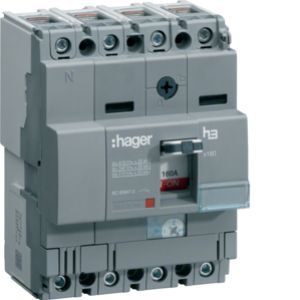 HAGER Wyłącznik mocy x160 4P 25kA 25A HHA026H (HHA026H)