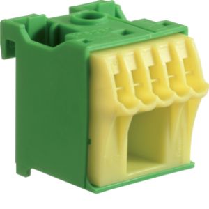 HAGER QuickConnect Blok samozacisków ochronny, zielony, 1x16+5x4mm2, szer. 30mm KN06E (KN06E)