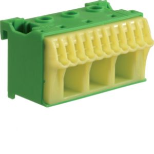 HAGER QuickConnect Blok samozacisków ochronny, zielony, 3x16 +11x4mm2, szer. 60mm KN14E (KN14E)