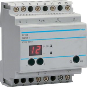 HAGER Urządzenie zdalnego sterowania ściemniaczami EV100/EV102, funkcje Comfort EV108 (EV108)