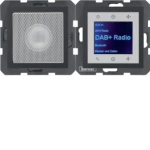 B.x Radio Touch DAB+ Bluetooth z głośnikiem antracyt mat HAGER (30801606)