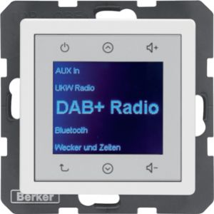 Q.x Radio Touch DAB+ Bluetooth biały aksamit HAGER (30846089)