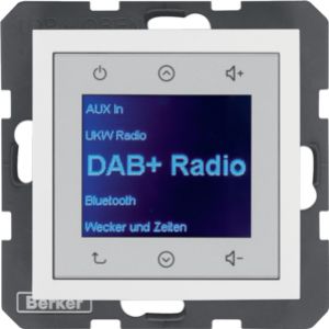 B.x Radio Touch DAB+, Bluetooth biały połysk 30848989 HAGER (30848989)