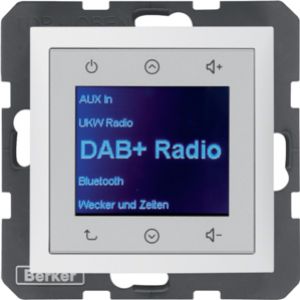 B.x Radio Touch DAB+, Bluetooth biały mat 30849909 HAGER (30849909)