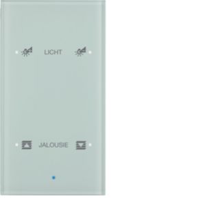 BERKER KNX TS Sensor dotykowy podwójny konfigurowalny szkło białe 75142930 HAGER (75142930)