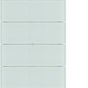 BERKER B.IQ Przycisk poczwórny standard szkło białe 75164090 HAGER (75164090)
