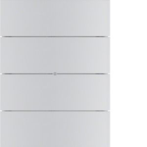 BERKER B.IQ Przycisk poczwórny komfort aluminium 75164594 HAGER (75164594)