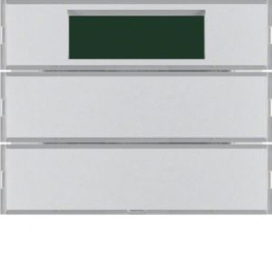 BERKER KNX system K.5 Przycisk podwójny z regulatorem temperatury i wyświetlaczem aluminium 75662774 HAGER (75662774)