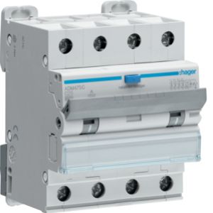 HAGER RCBO Wyłącznik różnicowonadprądowy 3P+N 6kA C25A 30mA Typ A ADM475C (ADM475C)