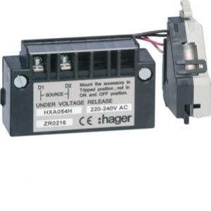 HAGER Wyzwalacz podnapięciowy zwłoczny x160-x250 220-240VAC HXA054H (HXA054H)