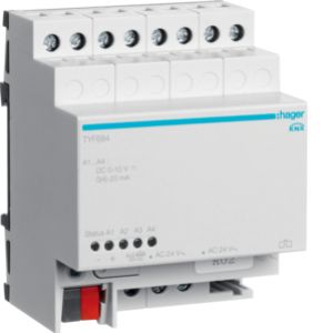 KNX system Wyjście analogowe 4-krotne TYF684 HAGER (TYF684)