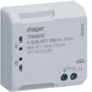 HAGER KNX q/e/s Sterownik impulsowy 1-krotny TRM600 (TRM600)
