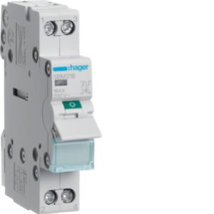 HAGER Modułowy rozłącznik izolacyjny z lampką sygnalizacyjną 2P 16A 230VAC SBM216 (SBM216)