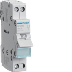 HAGER Modułowy przełącznik instalacyjny I-0-II punkt wspólny od dołu 1P 16A 230VAC SFB116 (SFB116)