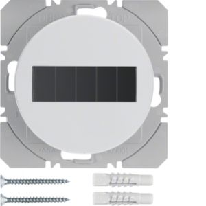 BERKER R.1/R.3 KNX RF przycisk radiowy pojedyncza płaski z baterią słoneczną, biały 85655139 (85655139)