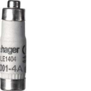 HAGER Wkładka bezpiecznikowa D01 gG 4A 400VAC LE1404 (LE1404)