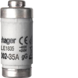 HAGER Wkładka topikowa D02 gG 35A 400VAC LE1835 (LE1835)