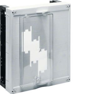 HAGER univers N Blok dla szyn zbiorczych poziomych 12x5/10mm 40mm 1xNH00 3-pol. 300x250mm UE21A6 (UE21A6)