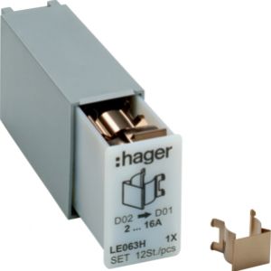 HAGER Sprężyna redukcyjna D01/D02 do rozłącznika bezpiecz. listwowego L063M 12szt. LE063H (LE063H)