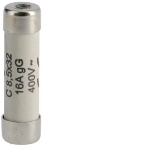 HAGER Wkładka bezpiecznikowa cylindryczna C8,5x32mm gG 16A 400VAC L8532C16 (L8532C16)