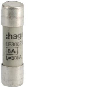 Wkładka bezpiecznikowa cylindryczna CH-10 10x38mm gPV 8A 1000VDC LF308PV HAGER (LF308PV)