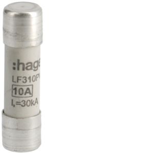 Wkładka bezpiecznikowa cylindryczna CH-10 10x38mm gPV 10A 1000VDC LF310PV HAGER (LF310PV)