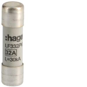 HAGER Wkładka bezpiecznikowa cylindryczna CH-10 10x38mm gPV 32A 600VDC LF332PV (LF332PV)
