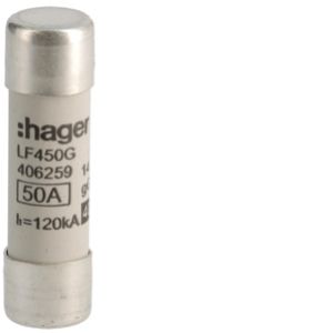 HAGER Wkładka bezpiecznikowa cylindryczna CH-14 14x51mm gG 50A 400VAC LF450G (LF450G)