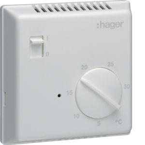 Termostat elektroniczny z wyłącznikiem ręcznym 230V 1P 8A EK003 HAGER (EK003)