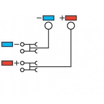 Złączka zasilająca 3-przewodowa do czujników 2000-5352 /15szt./ WAGO (2000-5352)