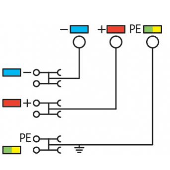 4-przewodowa złączka zasilająca do czujn (2000-5457)