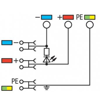 4-przewodowa złączka zasilająca do czujn (2000-5457/1102-953)