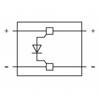 Pusty wtyk typ 4 z diodą 1N4007 2002-880/1000-411 /50szt./ WAGO (2002-880/1000-411)