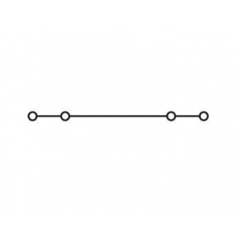 Złączka szynowa 4-przewodowa 2,5mm2 szara 280-646 WAGO (280-646)