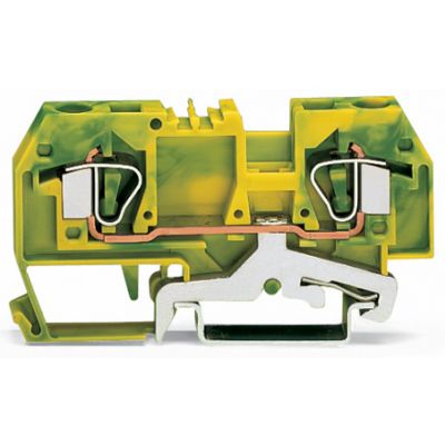 Złączka PE 2-przewodowa Ex 6mm2 żółto-zielona 282-907/999-950 /50szt./ WAGO (282-907/999-950)