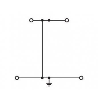 Złączka dwupiętrowa PE 2,5mm2 szara 280-517 /50szt./ WAGO (280-517)