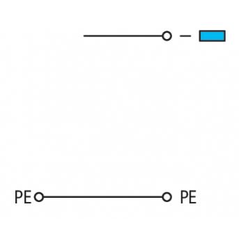 Złączka do elementów wykonawczych zasilająca z PE 2,5mm2 280-578 /20szt./ WAGO (280-578)