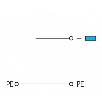 Złączka do elementów wykonawczych zasilająca z PE 2,5mm2 280-593 WAGO (280-593)