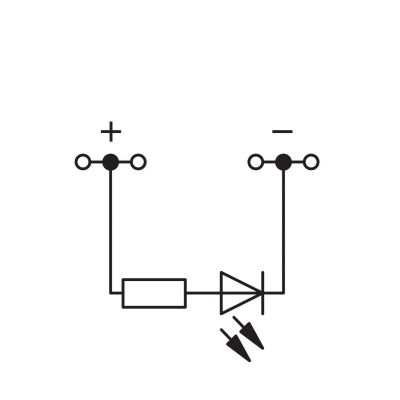 4-przewodowa złączka z LED (280-624/281-434)