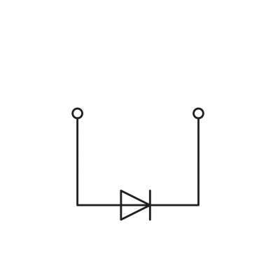 Złączka bazowa X-COM 2-pinowa z diodą 1N 4007 szara 769-228/281-410 /100szt./ WAGO (769-228/281-410)