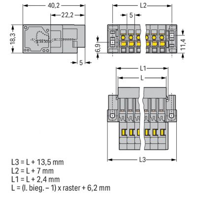 wtyk 1-przewodowy (769-607/004-000)