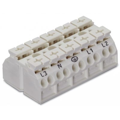Blok zasilający 5P biały 862-605 /200szt./ WAGO (862-605)