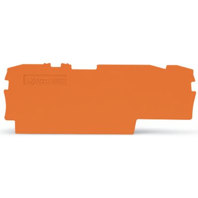 3-Leiter-Trenn-Abschlussplatte. oran (2002-1792)